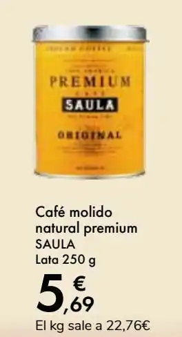 Carrefour Café molido natural premium saula oferta