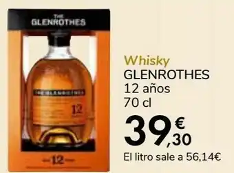 Carrefour Whisky glenrothes 12 años oferta