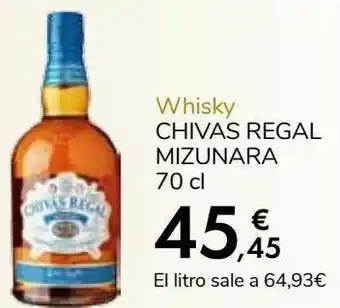 Carrefour Whisky chivas regal mizunara oferta