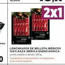 Nespresso Loncheados de bellota ibéricos 100% raza ibérica esenciaúnica. lomo, paleta o jamón, 120 9. combinados como quieras y te rega oferta
