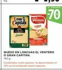 Nespresso Uridad 70 gran capitan veintero sel ciao queso en lonchas el ventero o gran capitán. 1609 combinaios como quieras. te oferta