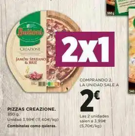 Nespresso - 3505 bulutort ortazione 2x1 jamon serland & but comprando 2. la unidad sale a 2€ pizzas creazione. 3500 unidad 3.9 oferta