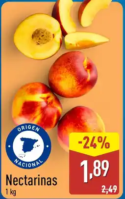 ALDI Nectarinas oferta