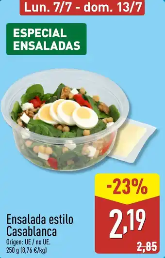 ALDI Ensalada estilo Casablanca oferta