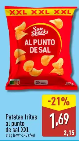 ALDI Patatas fritas al punto de sal XXL oferta