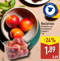 ALDI Nectarinas oferta