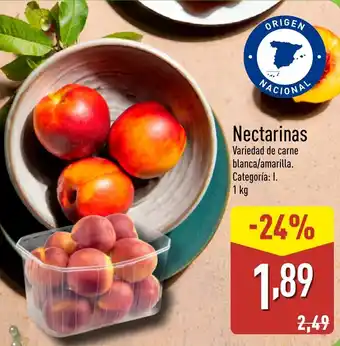 ALDI Nectarinas oferta
