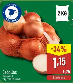 ALDI Cebollas oferta
