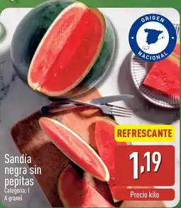 ALDI Sandía negra sin pepitas oferta