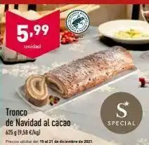 ALDI Tronco de navidad special oferta