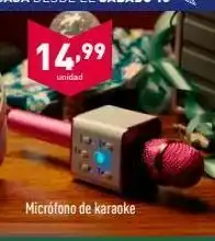 ALDI 14,99 unidad micrófono de karaoke oferta