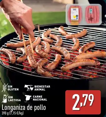 ALDI Longaniza de pollo oferta