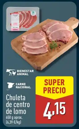 ALDI Chuleta de centro de lomo oferta