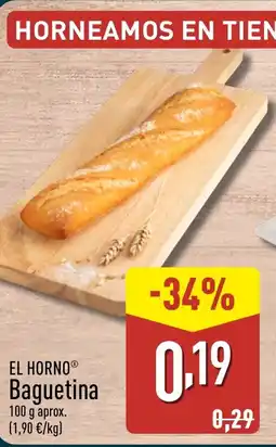ALDI EL HORNO Baguetina oferta