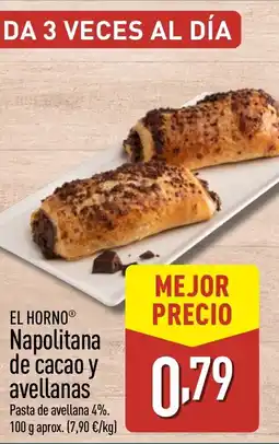 ALDI EL HORNO Napolitana de cacao y avellanas oferta
