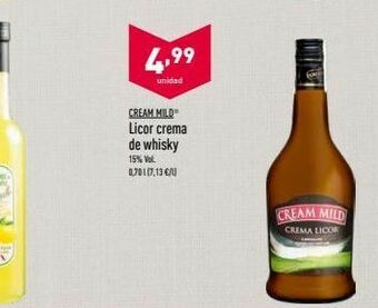 ALDI Crema de whisky oferta