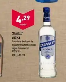 ALDI Vodka tres oferta