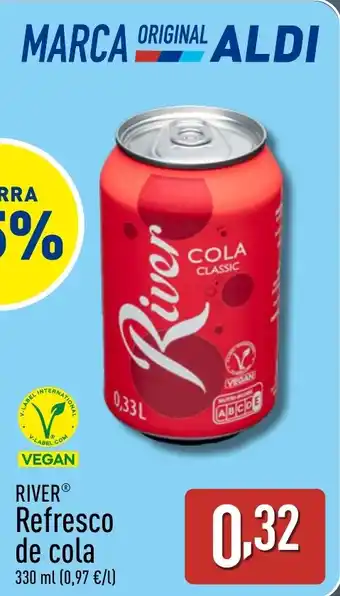 ALDI RIVER Refresco de cola oferta