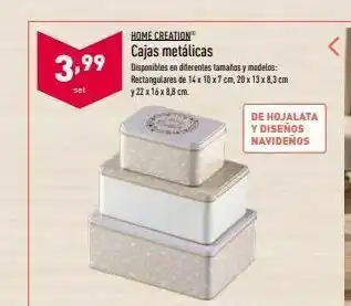 ALDI Cajas home oferta