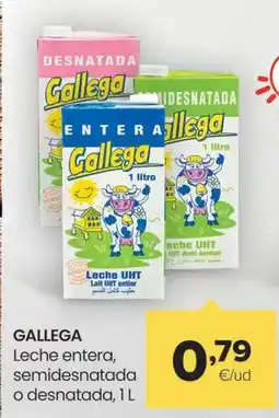 Autoservicios Familia Gallega - leche entera/ semidesnatada o desnatada oferta