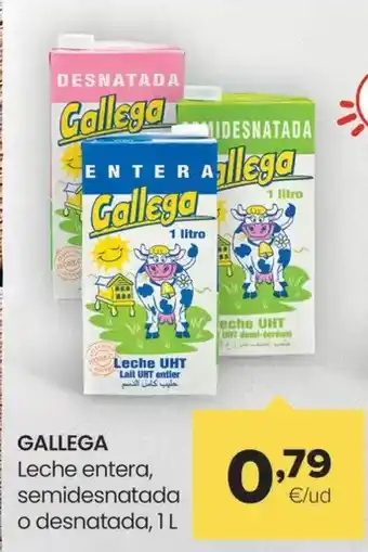 Autoservicios Familia Gallega - leche entera/ semidesnatada o desnatada oferta
