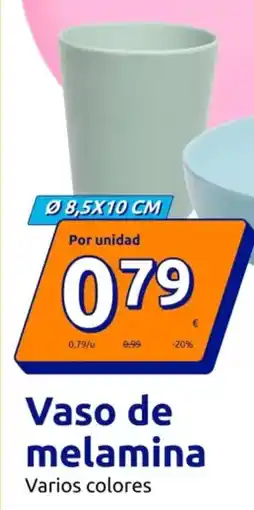 Action Vaso de melamina oferta