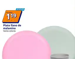 Action Plato llano de malamina oferta