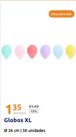 Action Globos xl oferta