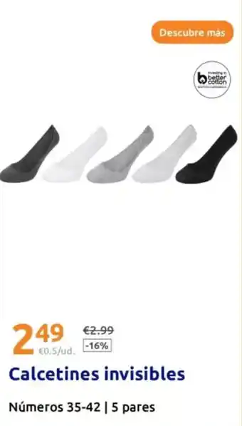 Action Calcetines invisibles oferta