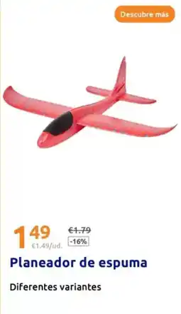 Action Planeador de espuma oferta