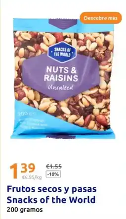 Action Snacks of the world - frutos secos y pasas oferta