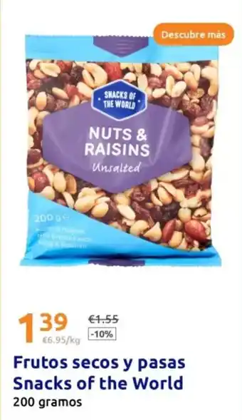 Action Snacks of the world - frutos secos y pasas oferta