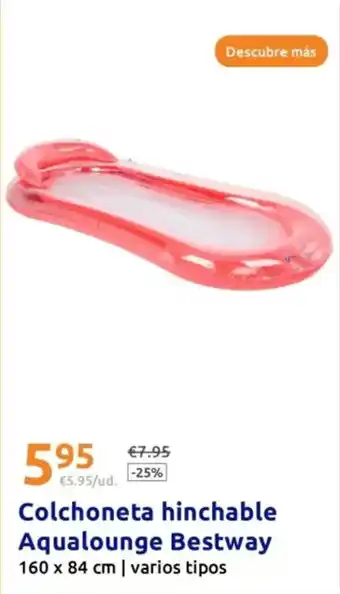 Action Bestway - colchoneta hinchable aqualounge oferta