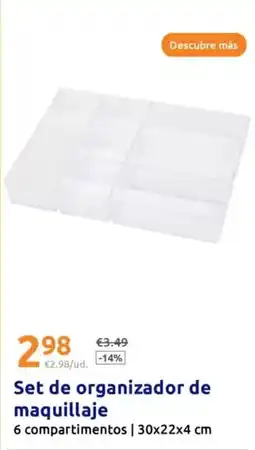 Action Set de organizador de maquillaje oferta