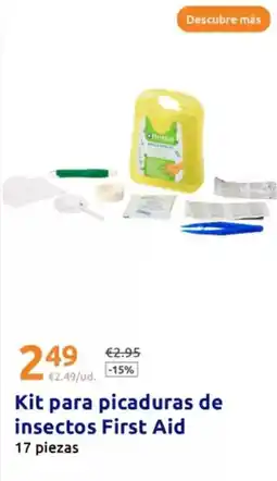 Action Kit para picaduras de insectos first aid oferta