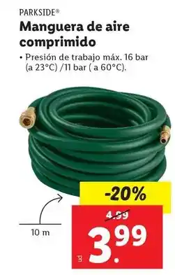 Ocine Parkside - manguera de aire comprimido oferta