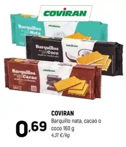 Coviran Coviran - barquillo nata, cacao o coco oferta