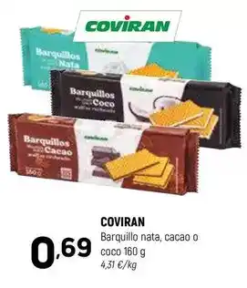 Coviran Coviran - barquillo nata, cacao o coco oferta