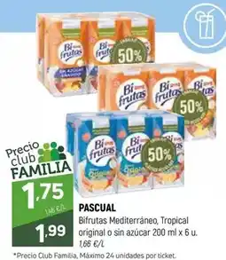Coviran Pascual - bifrutas mediterráneo, tropical original o sin azucar oferta