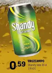 Coviran Cruzcampo - shandy oferta