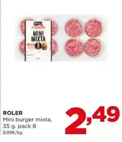 Alimerka Roler - mini burger mixta oferta
