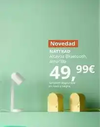 IKEA Nattbad - altavoz bluetooth, amarillo oferta
