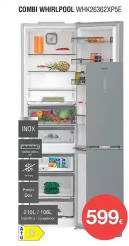 Milar Whirlpool - combi whk26362xp5e oferta