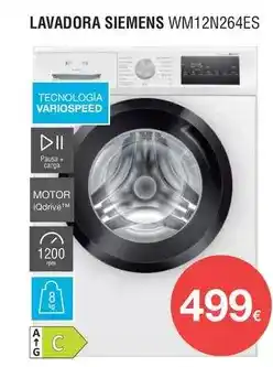 Milar Siemens - lavadora wm12n264es oferta