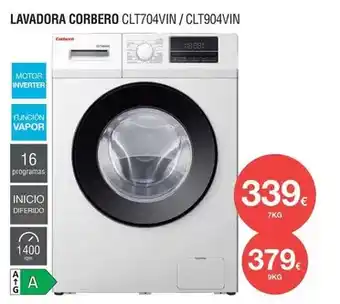 Milar Corberó - lavadora clt704vin/clt904vin oferta