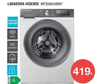 Milar Hisense - lavadora wf3s9043bw7 oferta