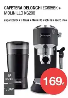 Milar Delonghi - cafetera ec685bk + molinillo kg200 oferta