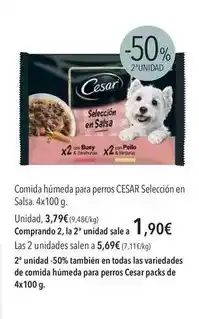 El Corte Inglés Cesar - comida húmeda para perros oferta