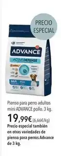 El Corte Inglés Advance - pienso para perro adultos mini pollo oferta