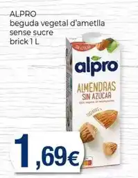 Keisy Alpro - beguda vegetal d'ametlla sense sucre brik 1 l oferta